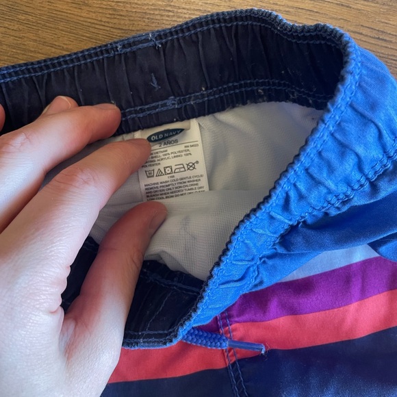 Toddler Boy Blue and Colorful Swim Lot Bundle Cat & Jack Old Navy Swim Trunks - Picture 6 of 11